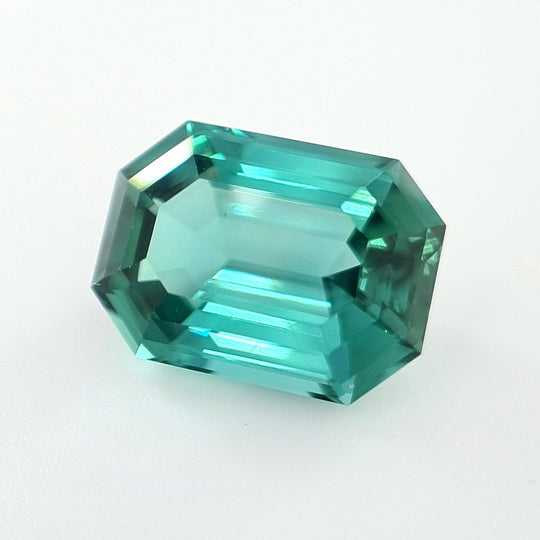 3.49ct Nigerian Tourmaline, Blue, Teal - Emerald Cut