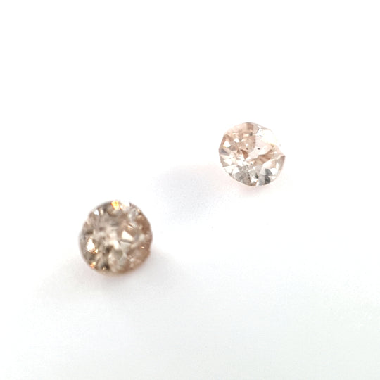0.32ct Antique Champagne Diamond Pair - Round