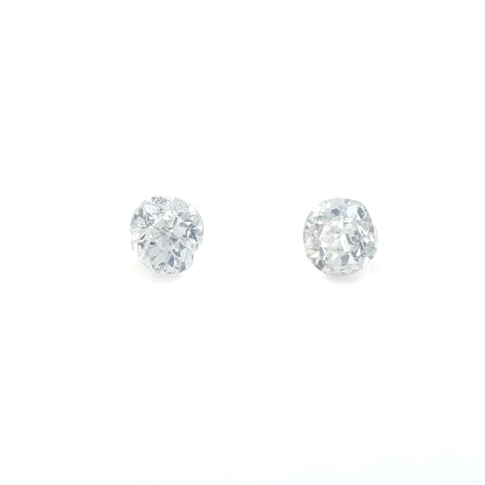 0.31ct Antique Diamond Pair - Round/Cushion