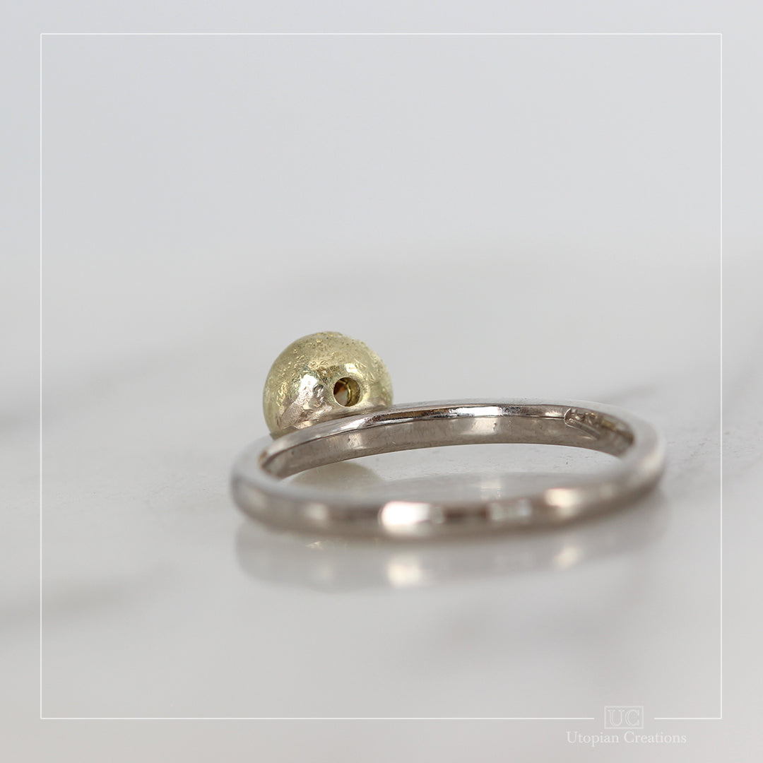 Pebble Ring, 0.14ct Australian Argyle Champagne Diamond