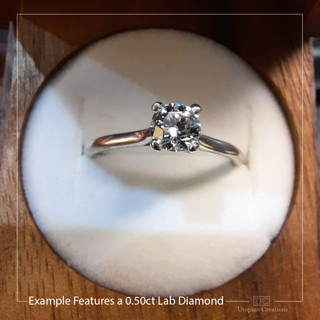 Proposal Ring - Ring Only, Choose The Main Gemstone Separately