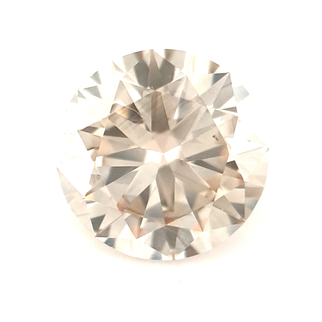 0.73ct Light Champagne Diamond - Round