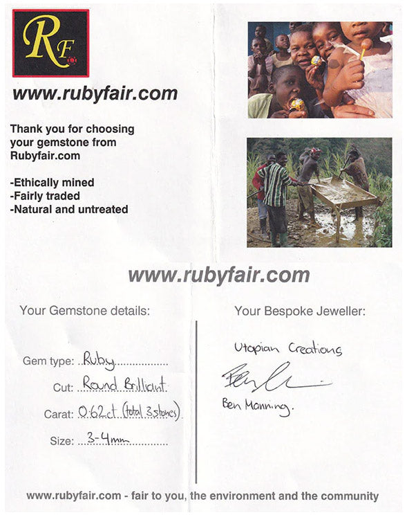 Celestria - Tanzanian Rubies and a Mix of Australian Argyle and Recycled Diamonds