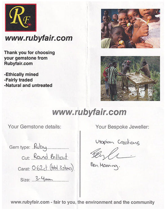 Celestria - Tanzanian Rubies and a Mix of Australian Argyle and Recycled Diamonds