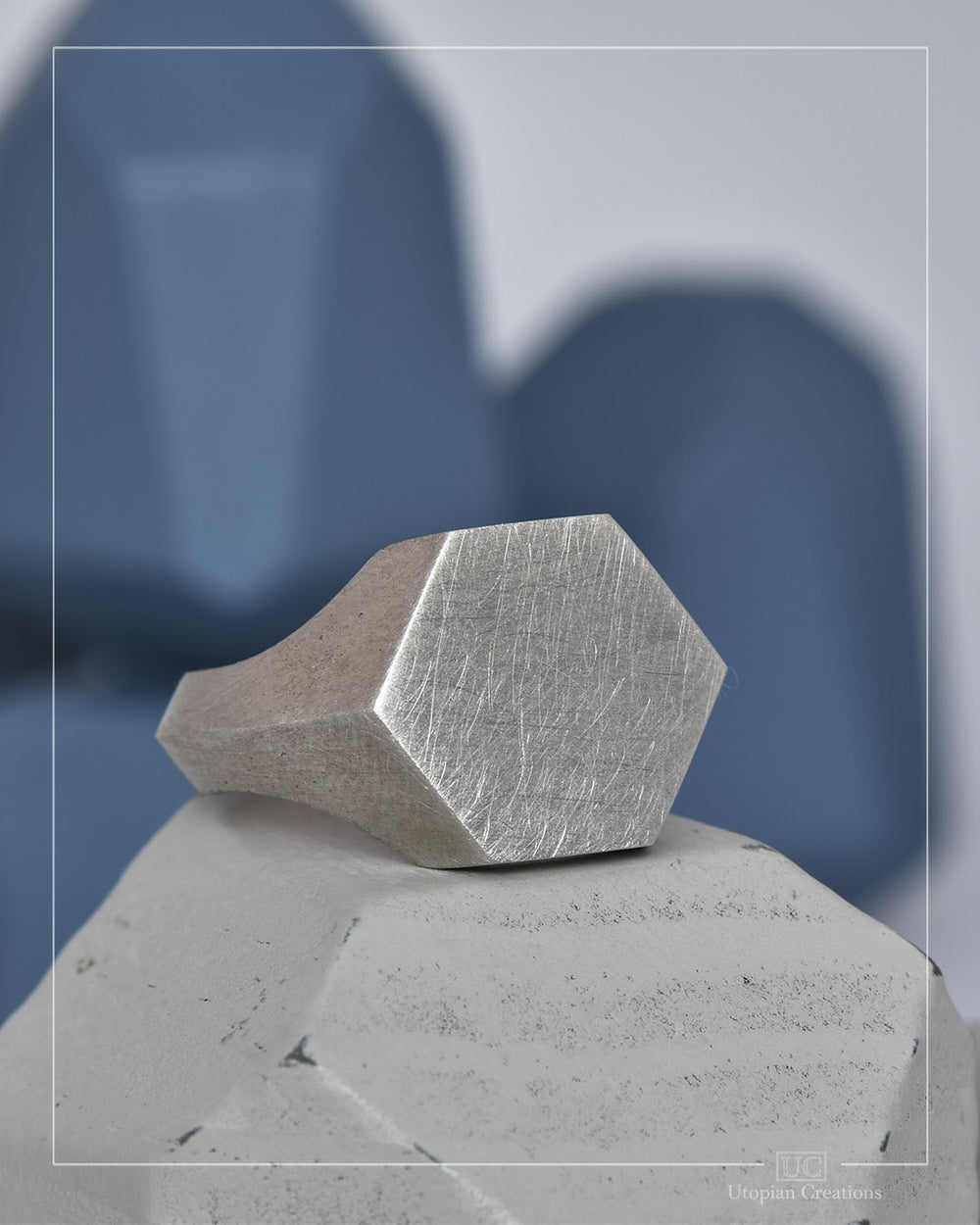 Signet Ring, Hexagon East West