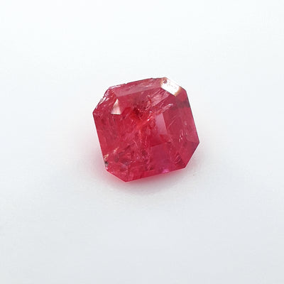 0.68ct Tanzanian Ruby - Red, Pink  - Emerald cut