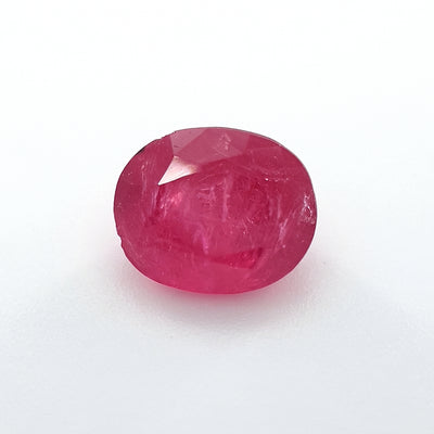 1.23ct Tanzanian Ruby - Red, Pink  - Oval