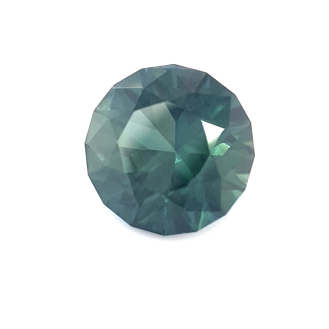 1.64ct Nigerian Sapphire, Blue, Teal, Green - Round