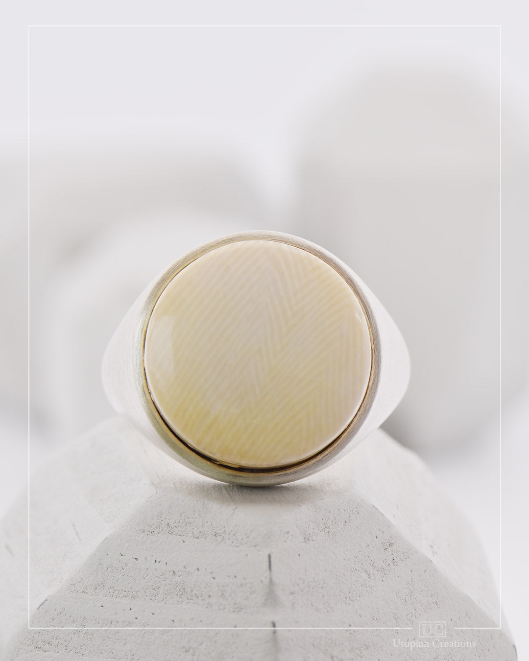 Woolly Mammoth Tusk Signet Ring - Ready To Wear