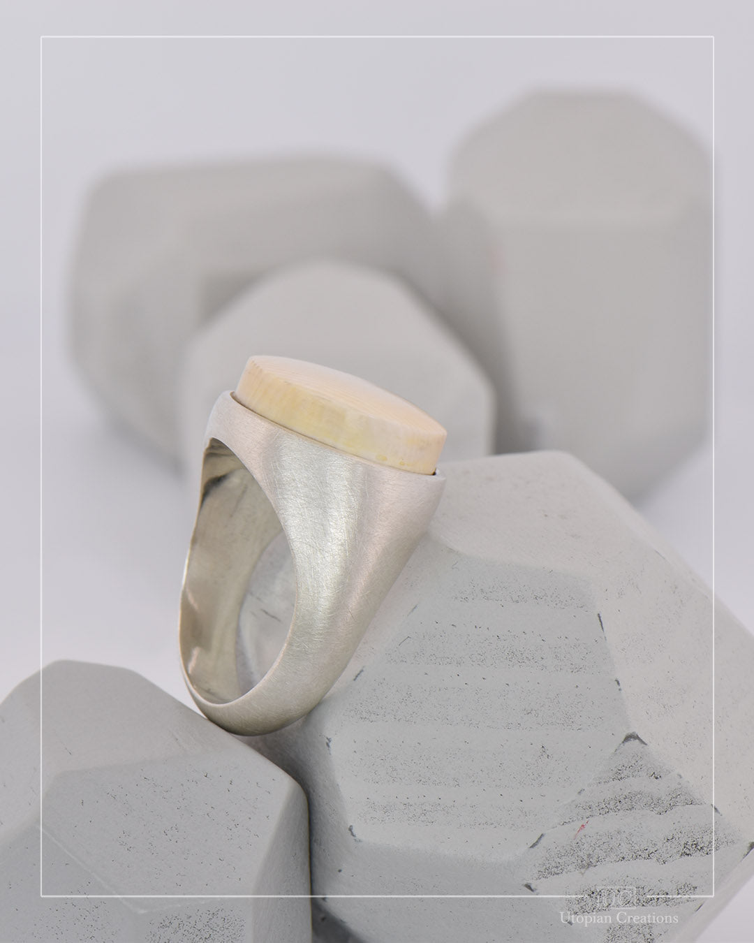 Woolly Mammoth Tusk Signet Ring