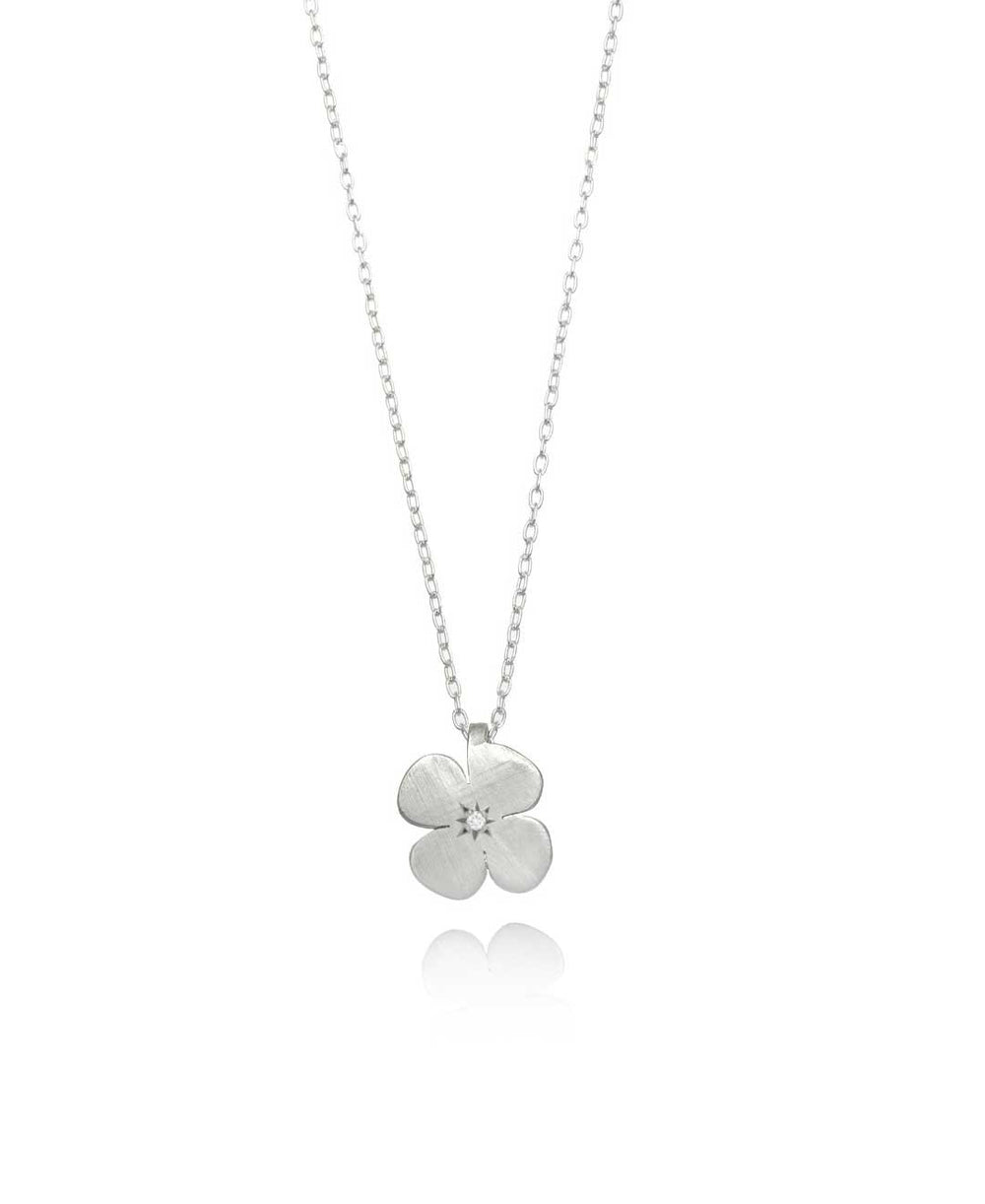 Menzies' Wallflower Pendant - Medium - Sterling Silver