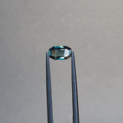 0.88ct Australian Sapphire, Teal, Blue - Octagon