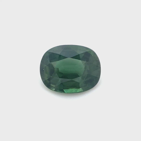 1.00ct Australian Sapphire, Green - Cushion