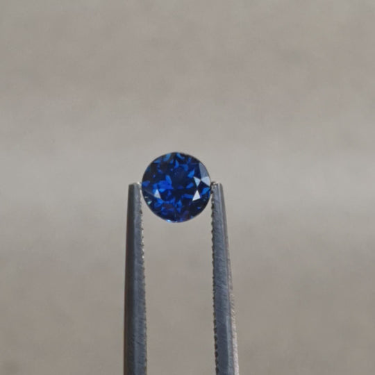 Australian Sapphire | 0.54ct, Round, Blue