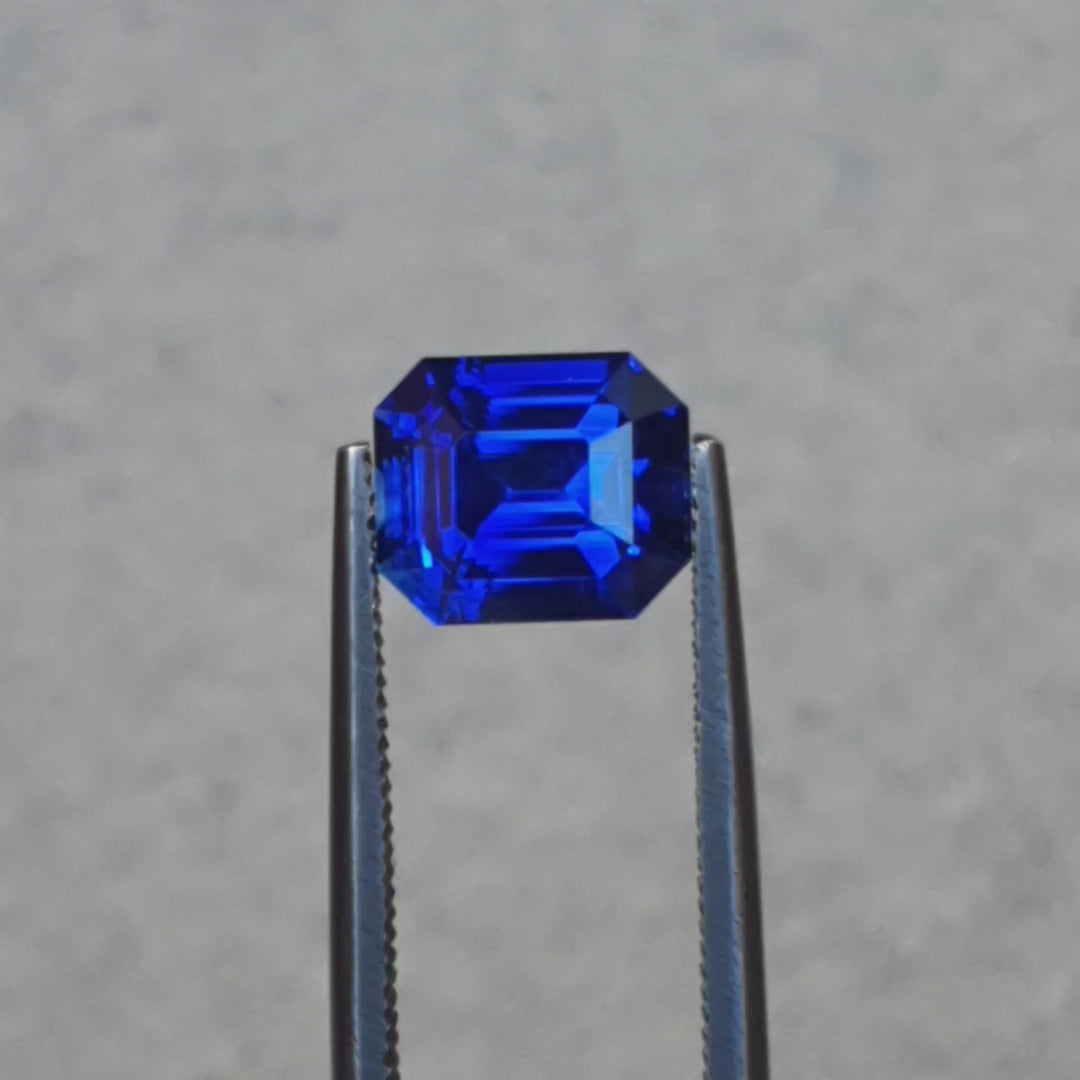 2.38ct Sri Lankan Sapphire, Blue - Emerald Cut