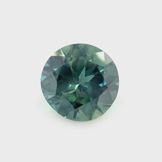 1.83ct Australian Sapphire, Parti Teal, Blue, Green - Round