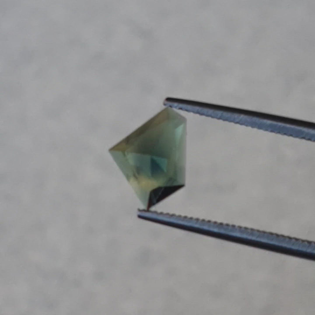 1.61ct Australian Sapphire, Yellow, Green, Blue - Free Form