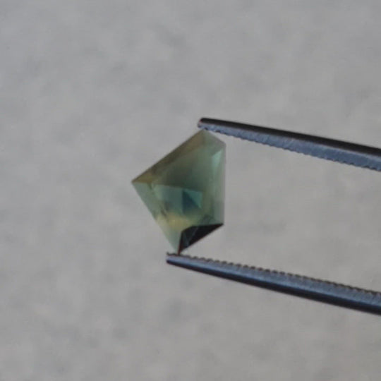 1.61ct Australian Sapphire, Yellow, Green, Blue - Free Form