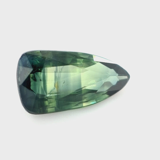 2.01ct Australian Sapphire, Green, Teal, Blue, Yellow - Starship