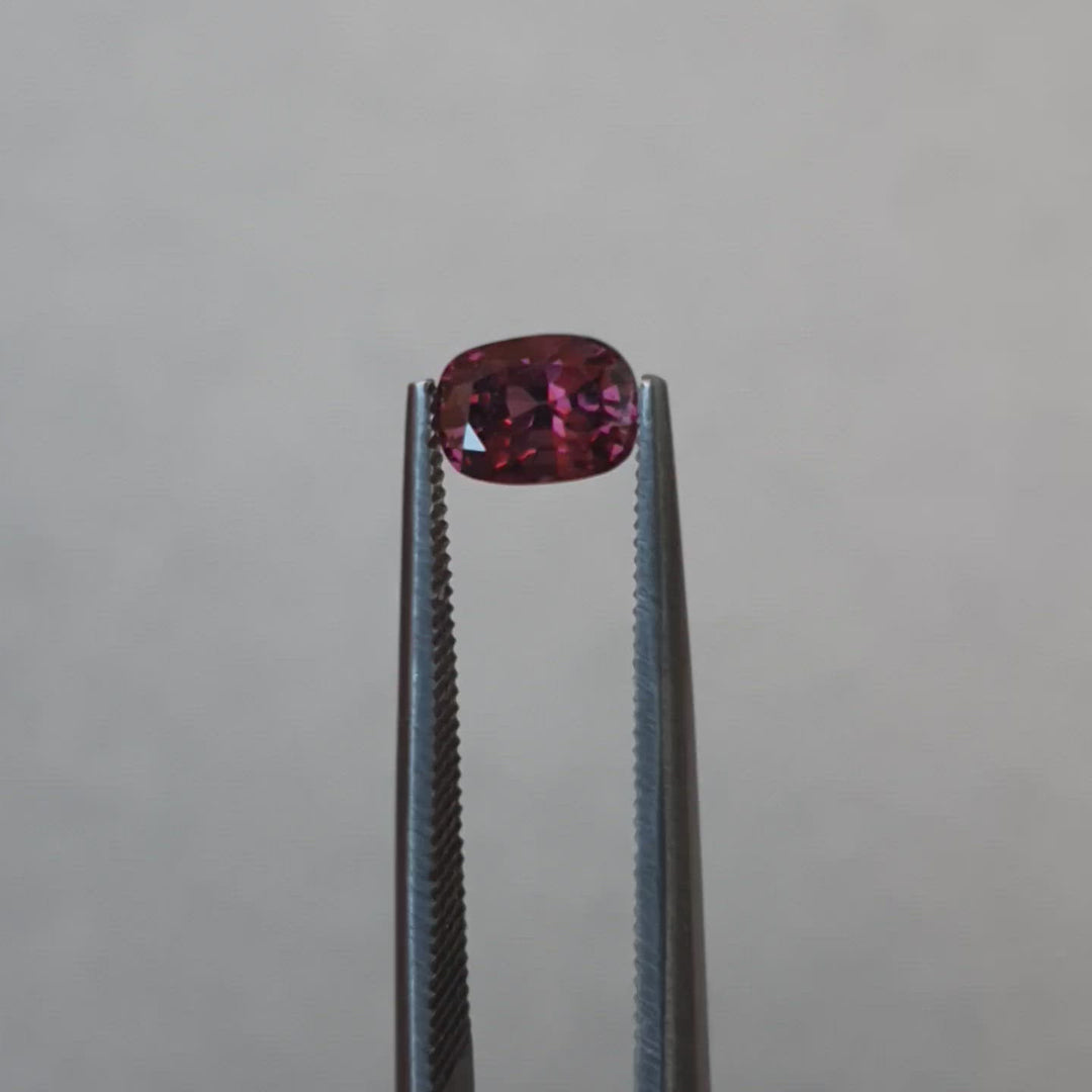 1.20ct Vintage Spinel, Raspberry, Red - Cushion
