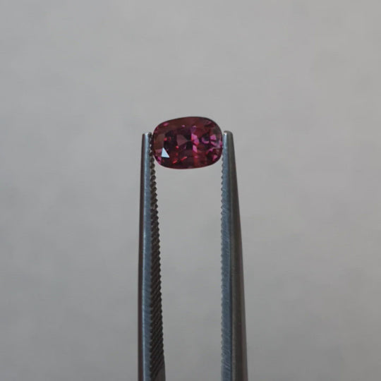 1.20ct Vintage Spinel, Raspberry, Red - Cushion