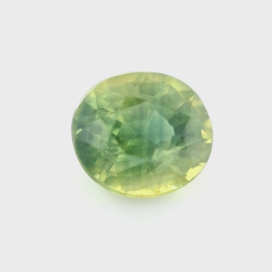 1.13ct Australian Sapphire, Yellow, Green, Blue - Oval