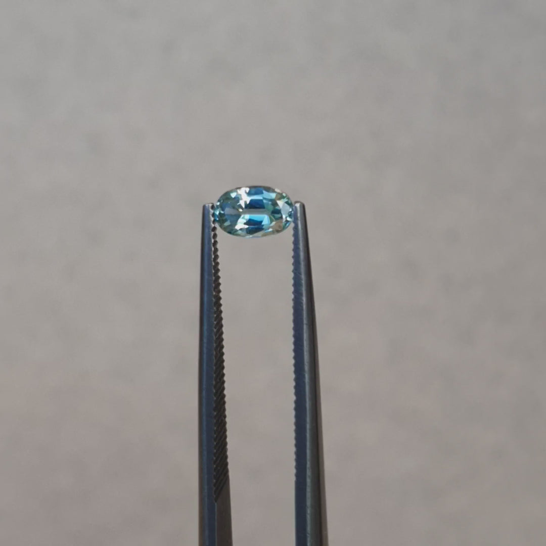 0.66ct Australian Sapphire, Blue, Green, Teal - Oval