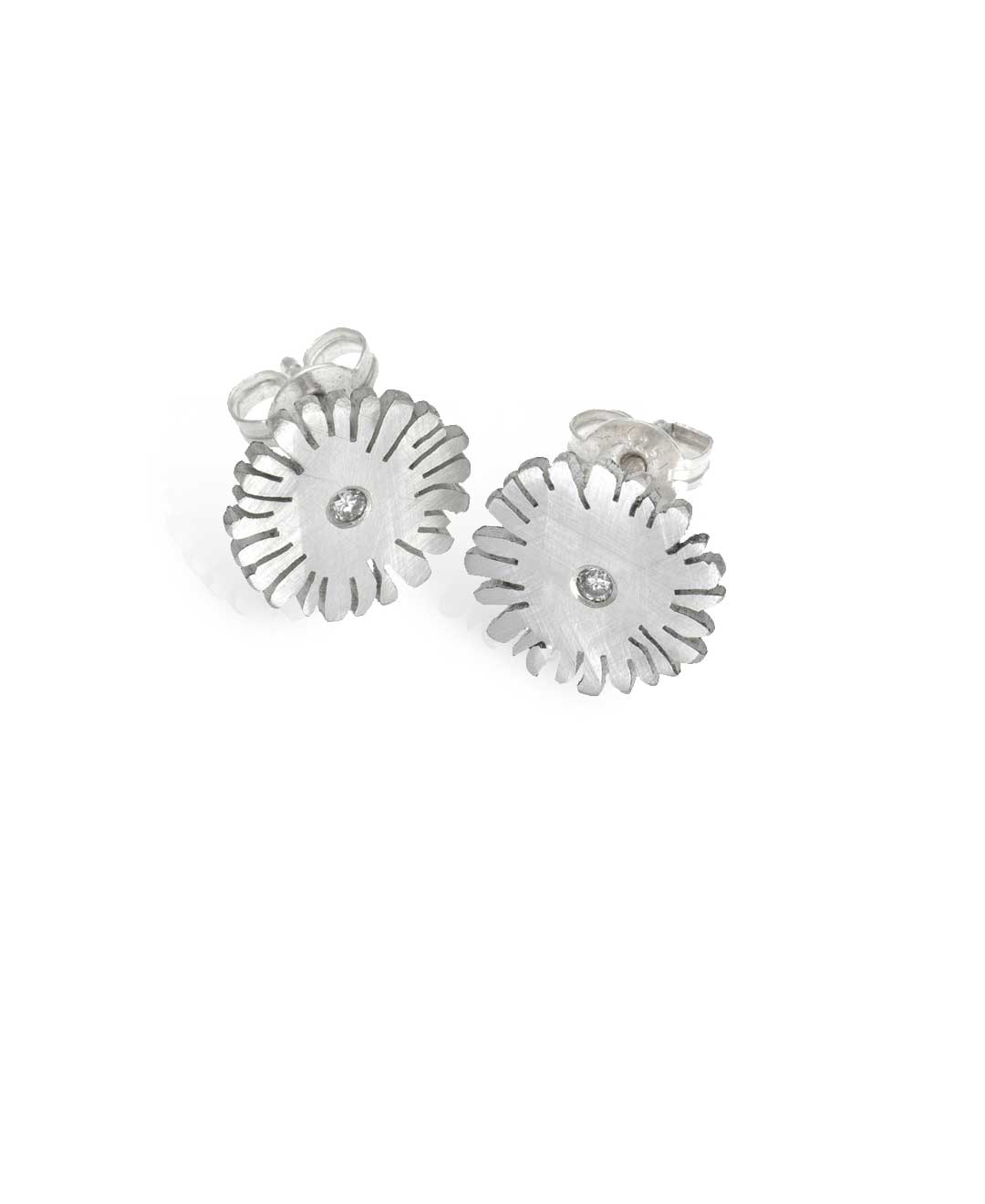 Calendula earring - Medium - Sterling Silver
