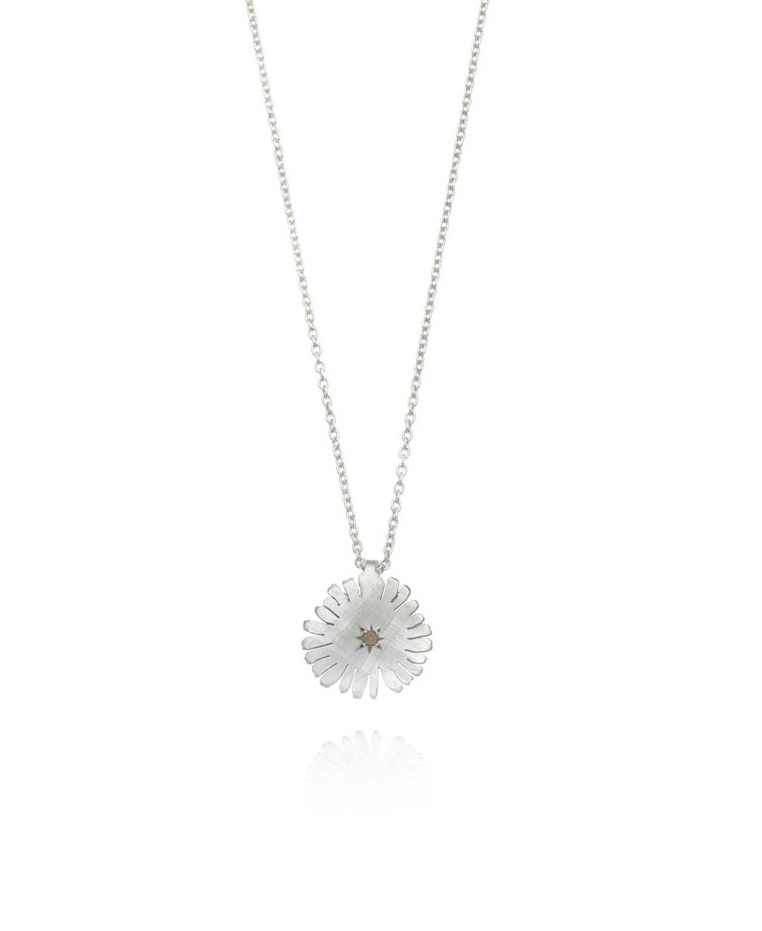 Calendula Pendant - Medium - Sterling Silver