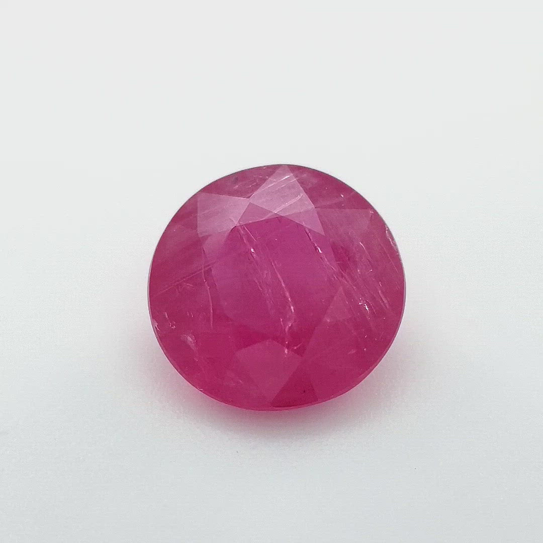 1.64ct Greenland Sapphire, Hot Pink  - Round