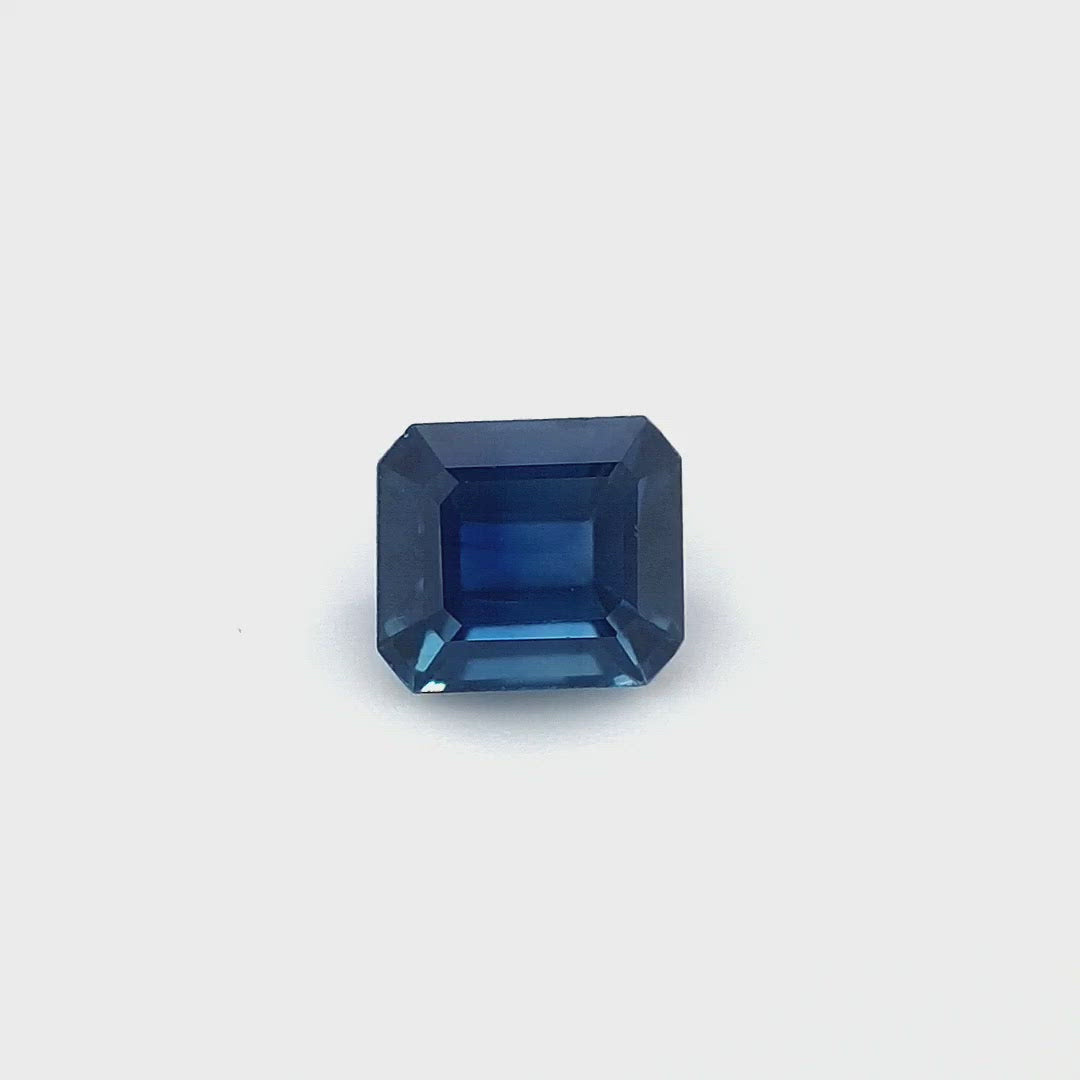 0.66ct Australian Sapphire, Blue - Emerald Cut