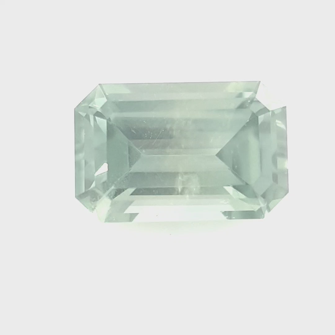 1.14ct Australian Sapphire, Green, Teal - Emerald Cut