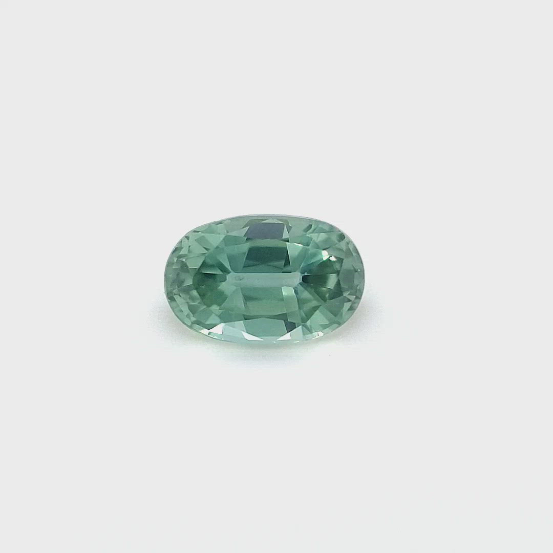 0.66ct Australian Sapphire, Blue, Green, Teal - Oval