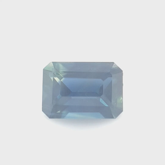 0.69ct Australian Sapphire, Parti, Yellow, Blue - Emerald Cut