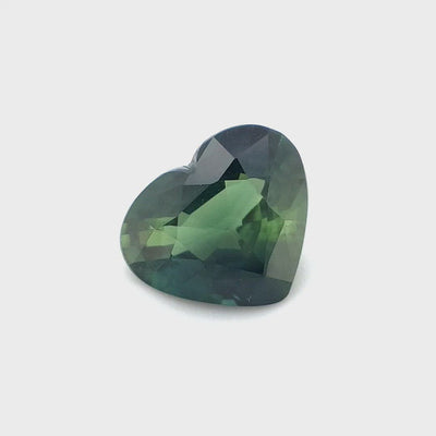 1.30ct Australian Sapphire, Parti, Blue, Green, Yellow - Heart