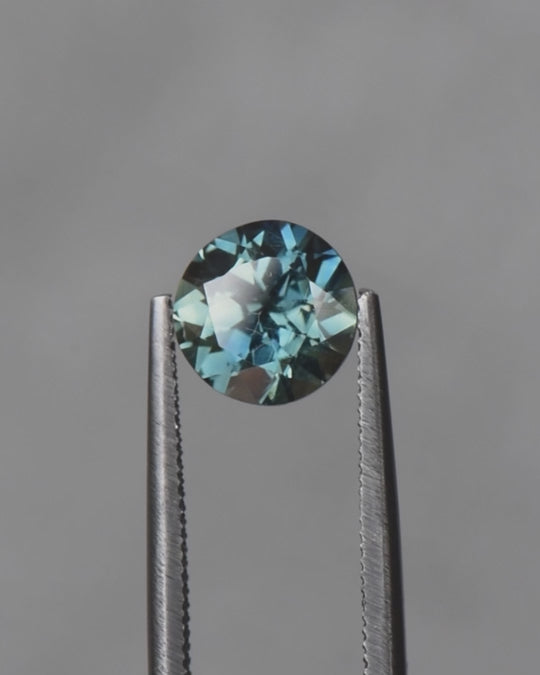 1.83ct Australian Sapphire, Parti Teal, Blue, Green - Round