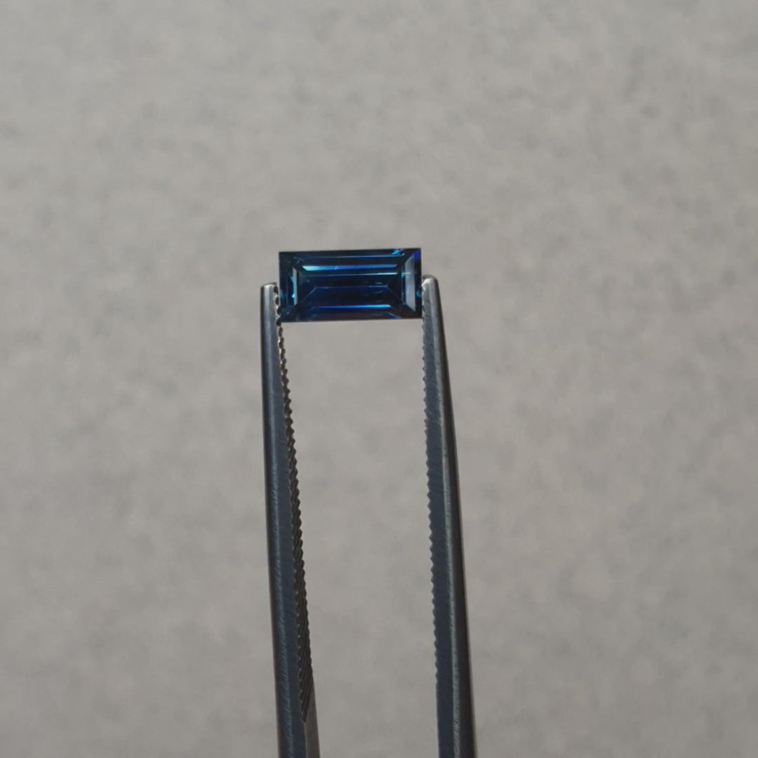 1.01ct Australian Sapphire, Parti, Blue, Yellow - Baguette