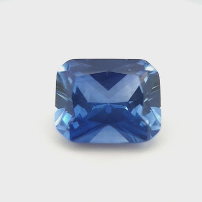 6.91ct  Australian light Blue Sapphire, Radiant cut