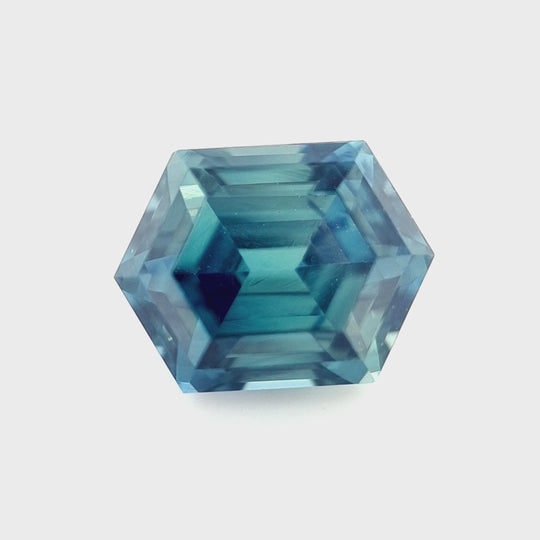1.91ct Nigerian Sapphire, Blue - Hexagon