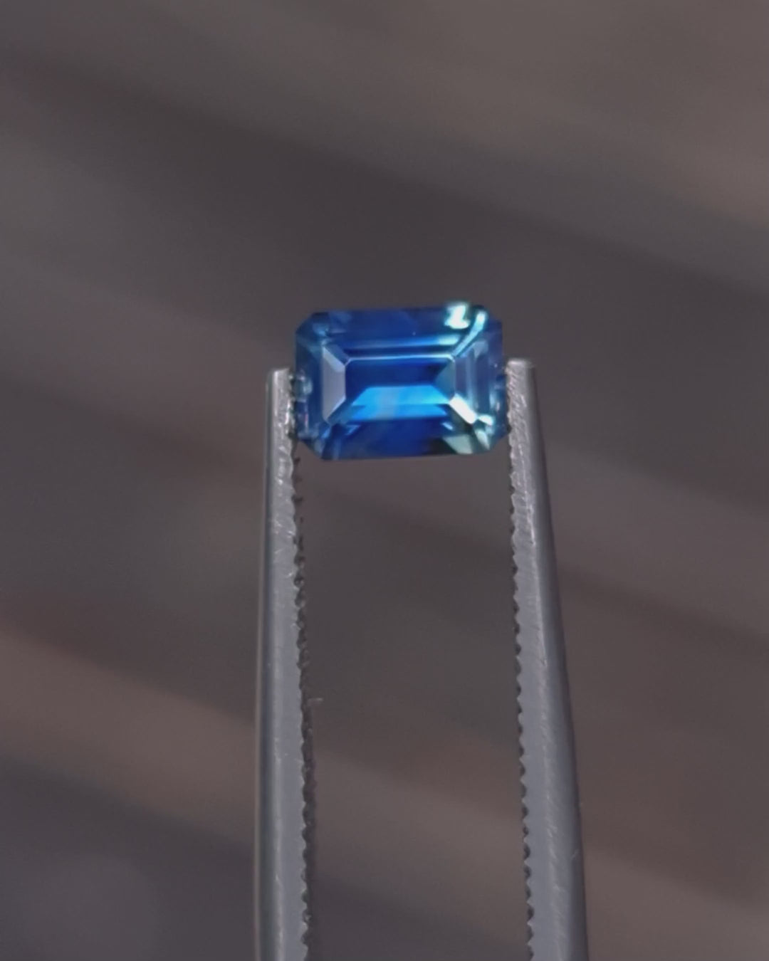 0.69ct Australian Sapphire, Parti, Yellow, Blue - Emerald Cut