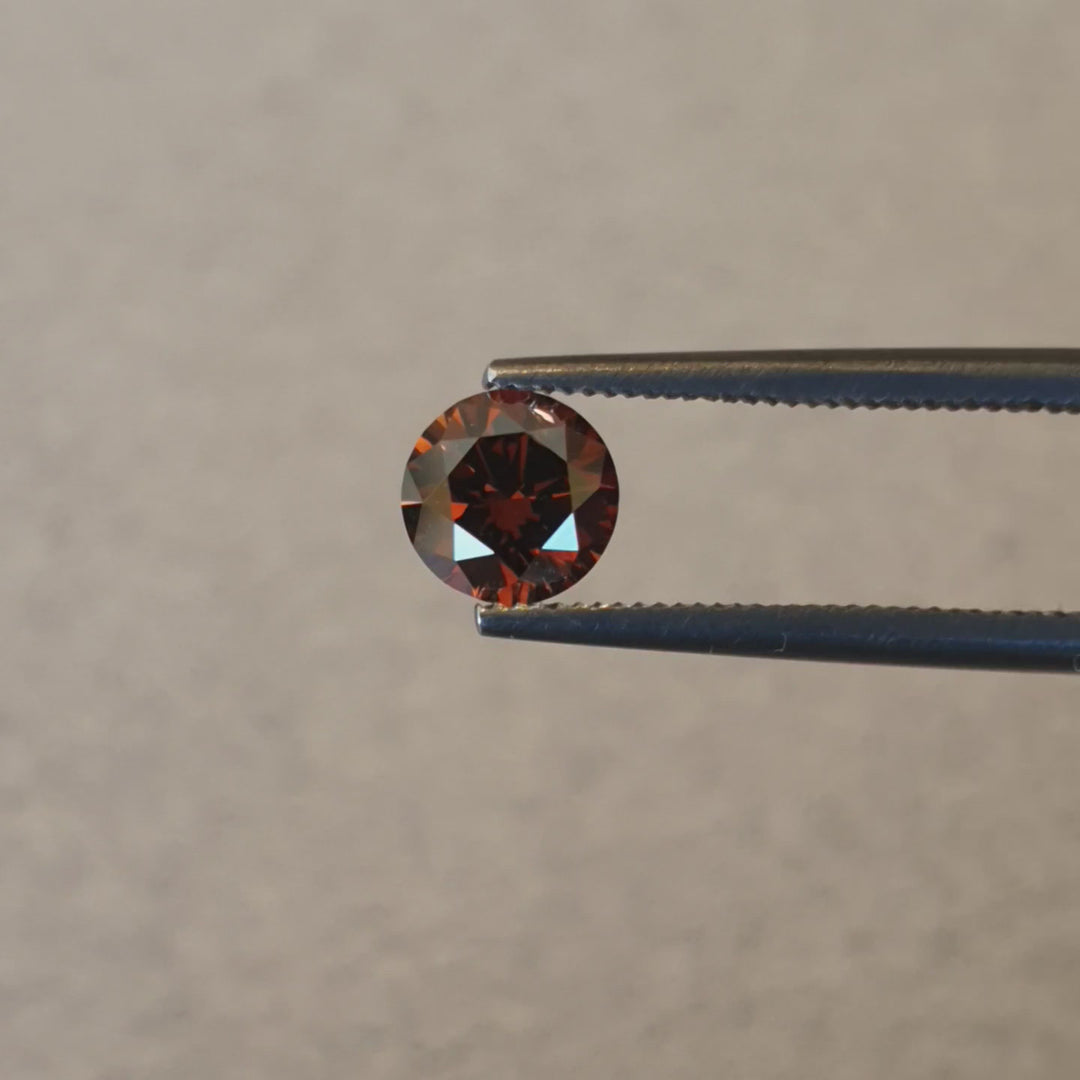 0.79ct Australian Cognac Argyle Diamond - Round