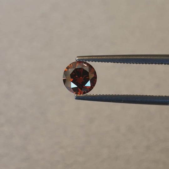 0.79ct Australian Cognac Argyle Diamond - Round