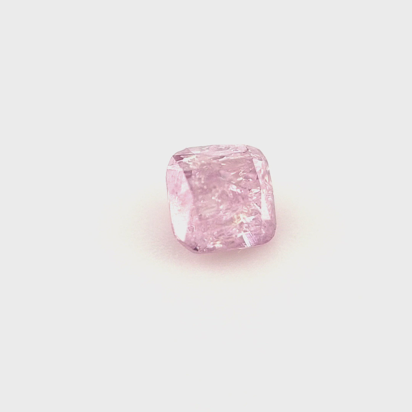 0.19ct Australian Argyle Pink Purple Snow Diamond - Cushion Cut