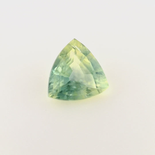 1.21ct Australian Sapphire, Parti Yellow, Blue, Teal, Green - Trillion