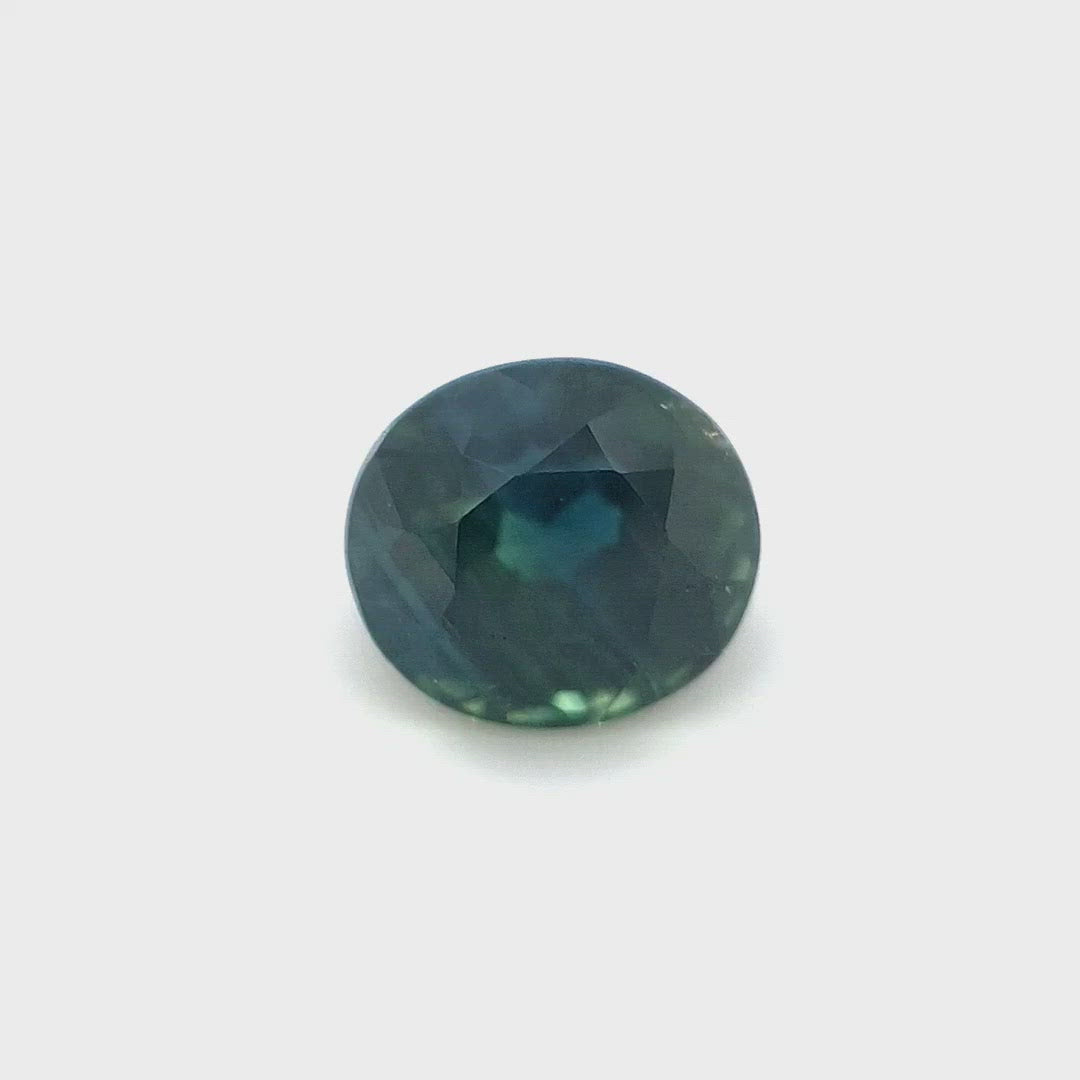 1.13ct Australian Sapphire, Blue, Teal - Oval