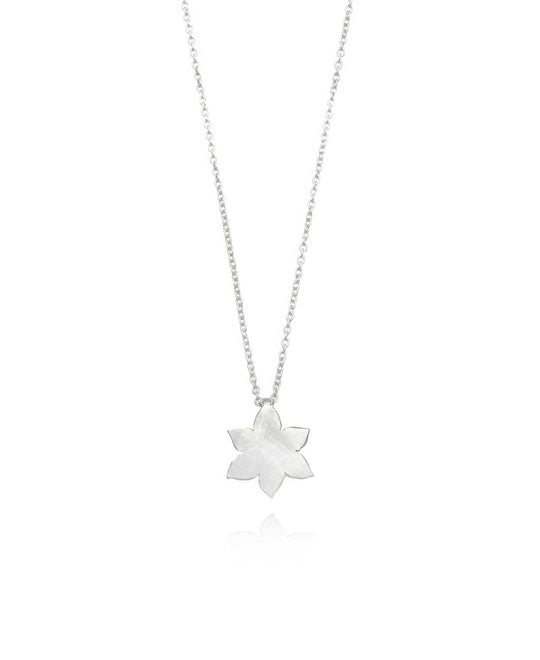 Metallic Sun Orchid Pendant - Medium - Sterling Silver