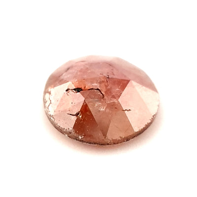 0.66ct Red Botswana Salt and Pepper Diamond - Round Rose Cut
